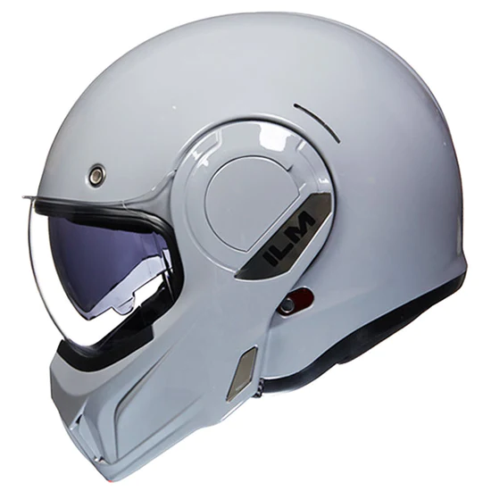 ILM Vintage Full Face Modular Motorcycle Helmet Model B707