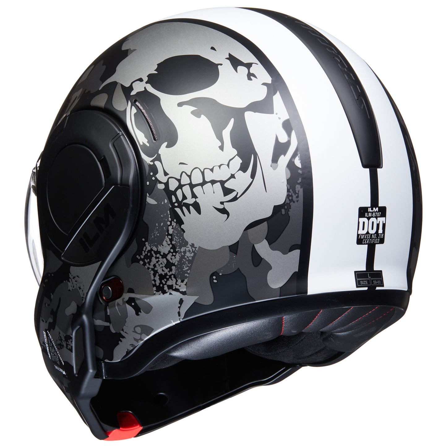 ILM B707 Modular 3/4 Open Face Motorcycle Helmet