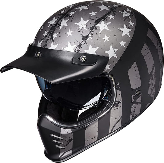 ILM Z502 Vintage Full Face Motorcycle Helmet